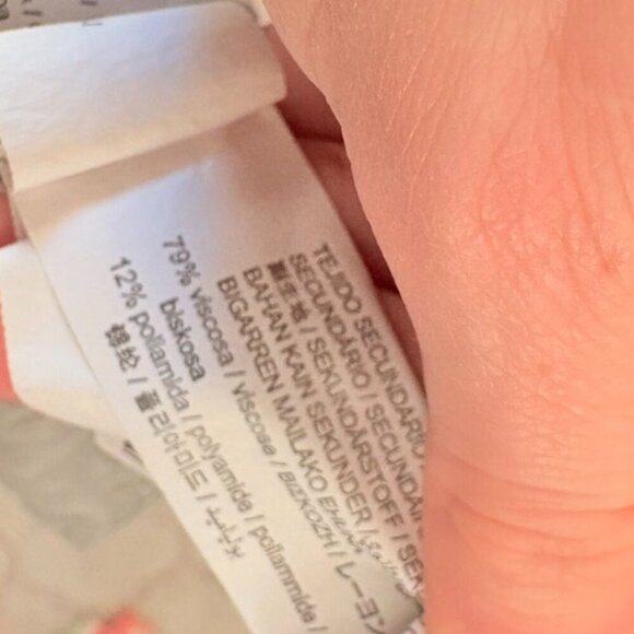 Zara Open Elastic Ruffle Back Spaghetti Strap Midi Dress Green Size Large - Picture 6 of 6